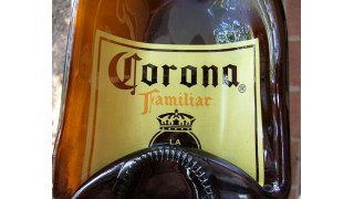 Corona Familiar Slumped Bottle Dish SOLD
